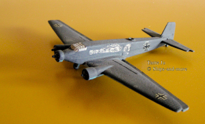 Airplane Junkers "Ju-62" out of metal