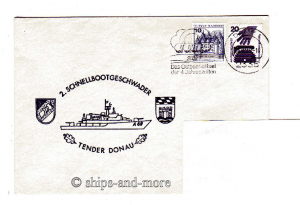 A 69 "Donau" supply ship naval postmark Damp 11.9.78