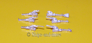 -23R 7,5 " Haubitze (5 p) scale 1/1250 out of blank metal.