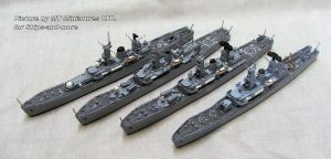 Frigate HMS "Charybdis" Seawolf-Conversion (1 p.) GB 1982 Kit out resin in 1:700