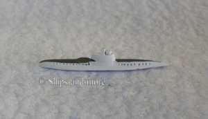 Submarine "SM UB-1" HN 709 painetd scale 1/500