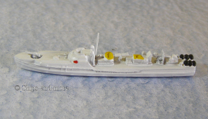 Motor torpedoboat white (1 p.) GER 1944 Historia Navalis HN 537 painted scale 1/500