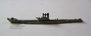 Submarine A-class grey (1 p.) GB 1945 M 817 from Tri-ang