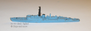 Frigate HMS "Vigilant" M 787 blue from Tri-ang