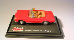 Mercedes Benz 280 SL Cabrio red Schuco Junior Line scale 1:72