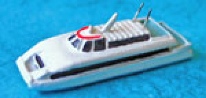 Passenger catamaran "Hansepfeil" (1 p.) GER 1996 no. KUE-14 from Hydra