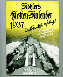 1937 Köhlers Flottenkalender (1 p.)