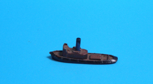 Tug coloured brown superstructure (1 p.) GB M 731 from Tri-ang