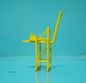 Panamax Container Crane jib up (1 p.) colour yellow from Tri-ang