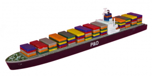 Container freighter "Table Bay" (1 p.) Triang P 622