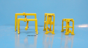 Container Gantry Set (4 p.) colour yellow Tri-ang S 915