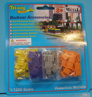 Container blocks  (160 p.) colour yellow, orange, blue, grey from Tri-ang