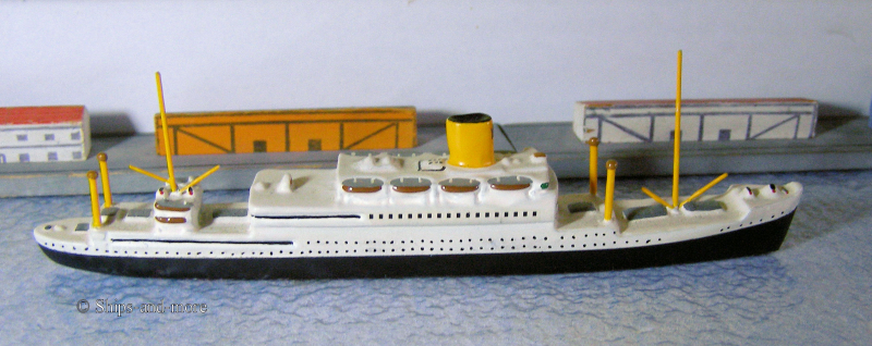 Passenger vessel "Scharnhorst" out metal scale 1:1250