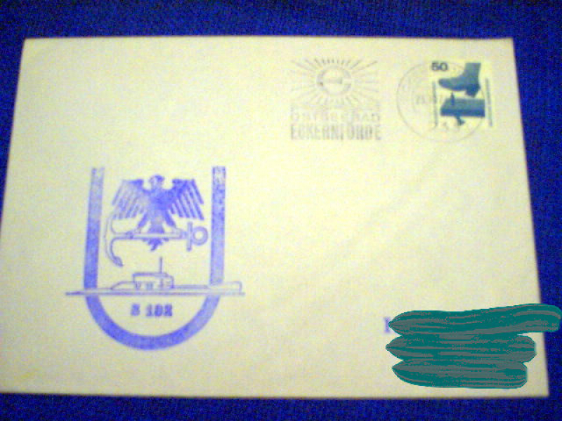 "U 13" S 192 Eckernförde 1974 naval postmark