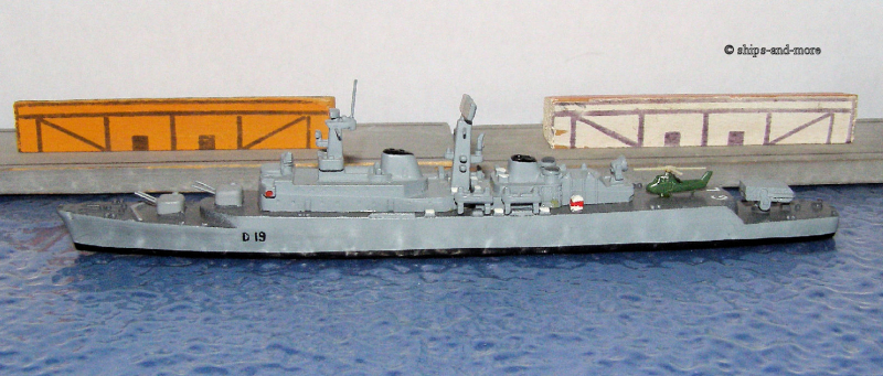 Destroyer "County"-class (1 p.) GB 1963 S 102 from Hansa
