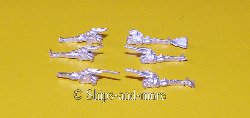 -23R 7,5 " Haubitze (5 p) scale 1/1250 out of blank metal.