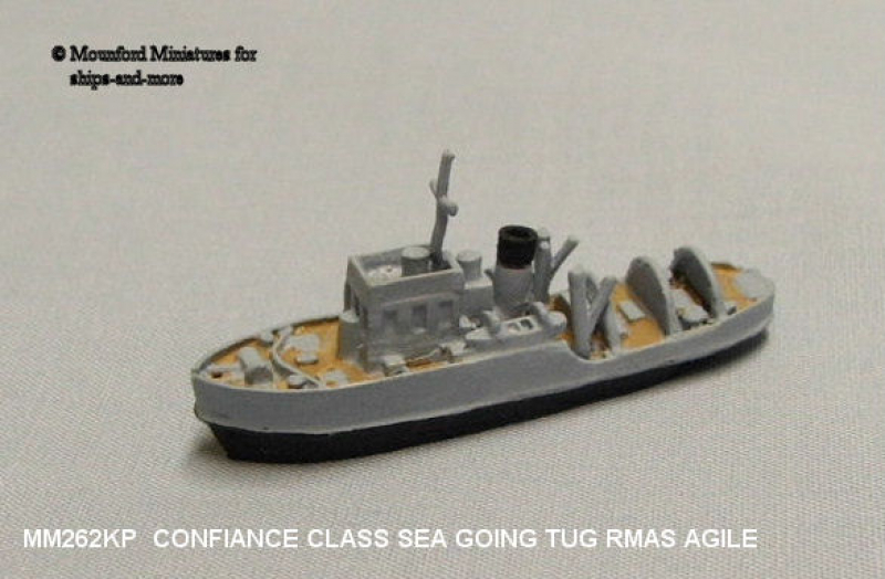 Sea going tug "Agile" (1 p.) GB 1959 kit out metal from Mountford