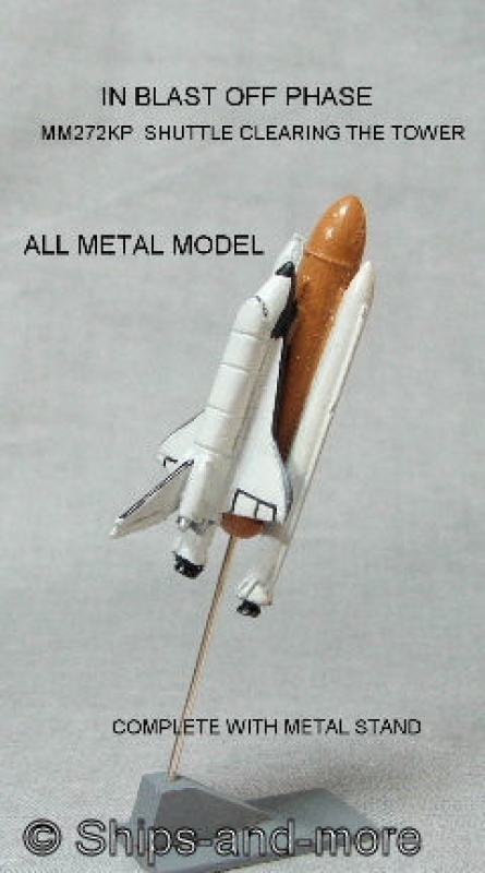 Space shuttle at blast off phase (1 p.) Kit scale 1/1250