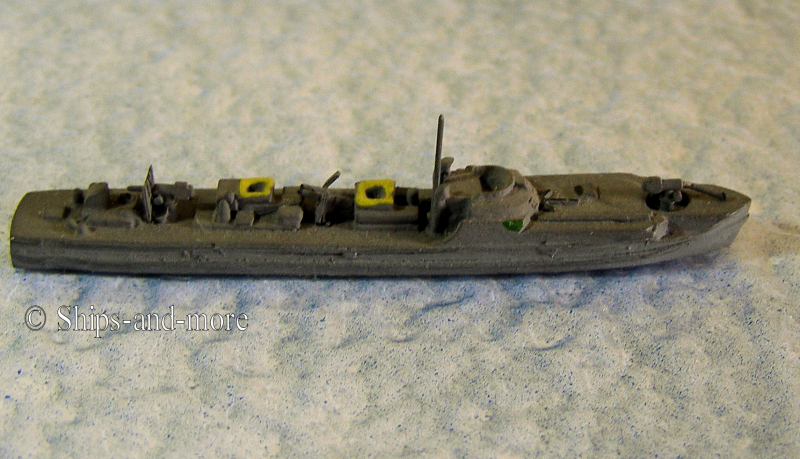Motor torpedoboat (1 p.) HN 536 painetd scale 1/500