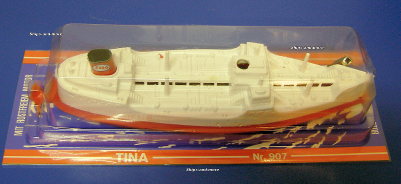 Oiler "Tina"  (1 p.) toy ship No. 907 by Lemann