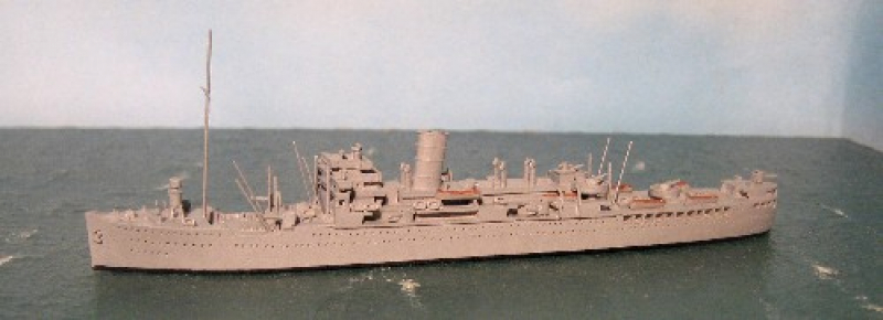 Armed cruiser "Chitral" (1 p.) GB 1939 no. K 129 from Albatros