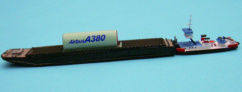 SCH 2635 with pushbarge Airbus part (1 p.) GER 1979 Hydra HY 89B