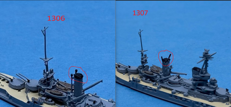 Battleship "Provence" painted decks (1 p.) F 1939 Neptun N 1406S