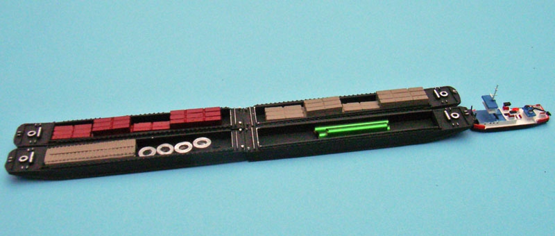 Großschubverband Typ Elbe + 4 Euroleichter (1 St.) D 1979 Hydra HY 89A