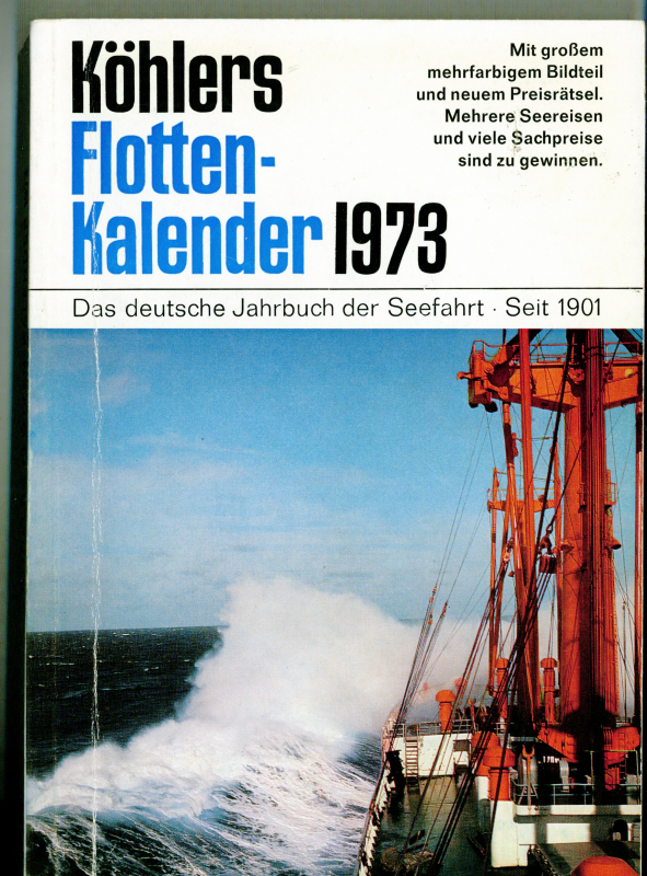 1973 Köhlers Flottenkalender (1 p.)