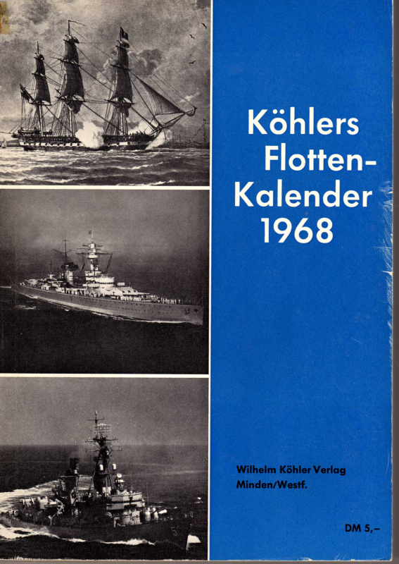 1968 Köhlers Flottenkalender (1 p.)