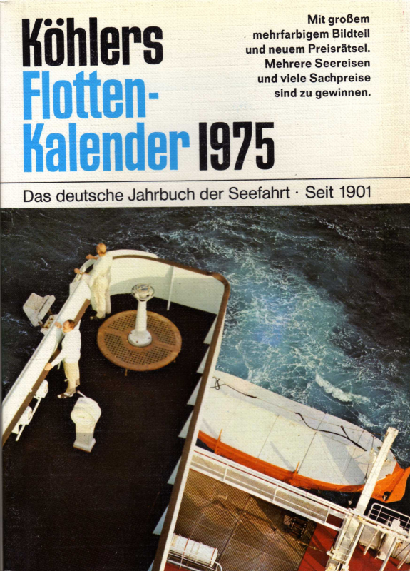 1975 Köhlers Flottenkalender (1 p.)