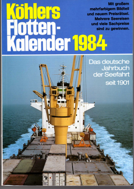1984 Köhlers Flottenkalender (1 p.)