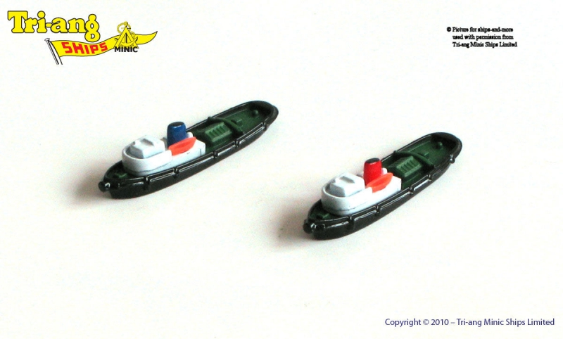 Dieselschlepper roter Schornstein (2 St.) Tri-ang P 672