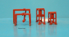 Container Gantry Set (4 p.) colour red Tri-ang S 915